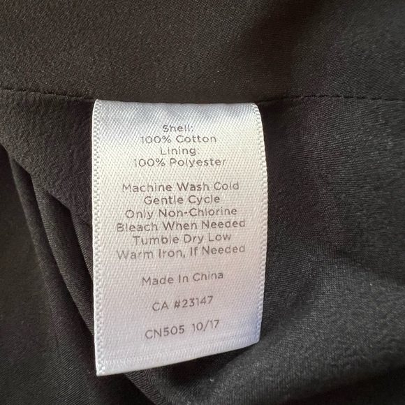 Talbots Black/Grey/White Bird Cages/Floral/Branches Print A-Line Skirt - Picture 13 of 14